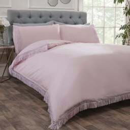 Rapport Home Tia Trellis Super King Size Blush Duvet Set - Pink - Wilko - thumbnail 1