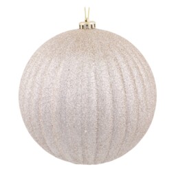 Pack of 3 XL Shiny Baubles Champagne - Blushing Ballroom - Wilko - thumbnail 6