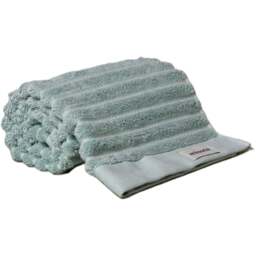 Misona Organic Cotton Duckegg Hand Towel - Size: 50 x 90cm - Blue - Wilko - thumbnail 1