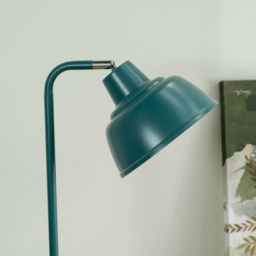 ValueLights Morris Teal Retro Dome LED Table Lamp - Size: 55 x 18 x 30cm - Blue - Wilko - thumbnail 5