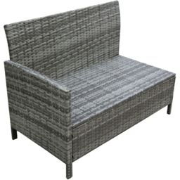 Thalia 8 Seater Rattan Corner Sofa Set - Grey - Home Garden Direct - Wilko - thumbnail 4