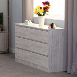 Seconique Malvern 6 Drawer Urban Snow Chest of Drawers - White - Wilko - thumbnail 7