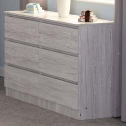 Seconique Malvern 6 Drawer Urban Snow Chest of Drawers - White - Wilko - thumbnail 1