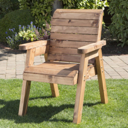 Charles Taylor Traditional Boxed Chair - Size: 1 Seater - Brown - Wilko - thumbnail 1
