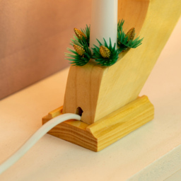 The Christmas Workshop 7 LED Pine Wooden Candle Bridge Light - Wilko - thumbnail 5