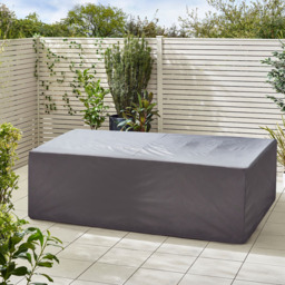 Furniturebox Sierra Rattan 9 Seater Garden Dining Set Grey - Black - Wilko - thumbnail 3