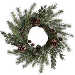 Traditional Pinecone Candle RingGreen - Wilko - thumbnail 1