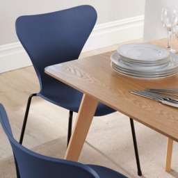 Home Source Rayna Penny 4 Seater Dining Set Blue - Wilko - thumbnail 6