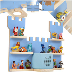 Tectake 6 Shelf Castle Design Wall Unit - Size: 43 x 56 x 15.5cm - Blue - Wilko - thumbnail 3