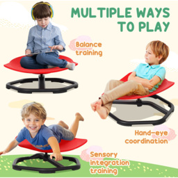 Tommy Toys Red Sensory Kids Spinning Chair - Size: 26 x 55 x 55cm - Wilko - thumbnail 7