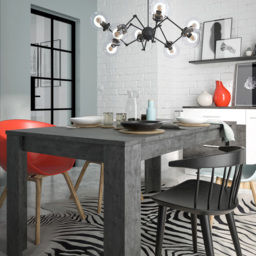 Florence Zingaro 4 Seater Extendable Dining Table - Black - Furniture To Go - Wilko - thumbnail 6