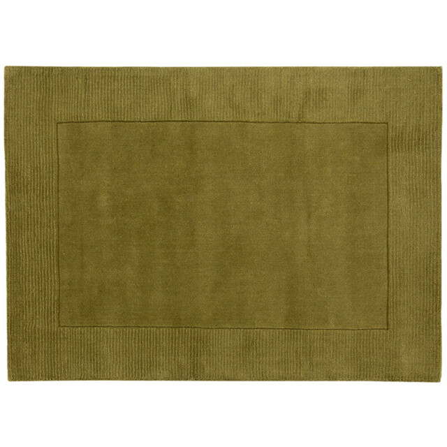 Esselle Home Esme Olive Wool Rug 120 x 170cm - Green - Wilko - image 1