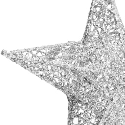 Living and Home Silver Star Wrought Iron Christmas Tree Topper 30cm - Size: 30 x 20 x 10cm - Wilko - thumbnail 5