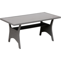 MMT Furniture Designs 6 Seater Grey Rattan L Shaped Garden Sofa Dining Set - Wilko - thumbnail 4