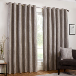 Kelston Eyelet CurtainSilver168cm229cm - Divante - Wilko - thumbnail 3