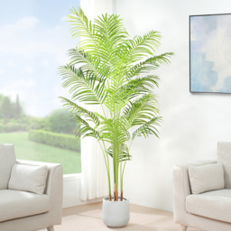 Palm Tree Indoor Artificial Plant 180cm - Size: 180 x 30 x 30cm - Green - MCC - Wilko - thumbnail 3