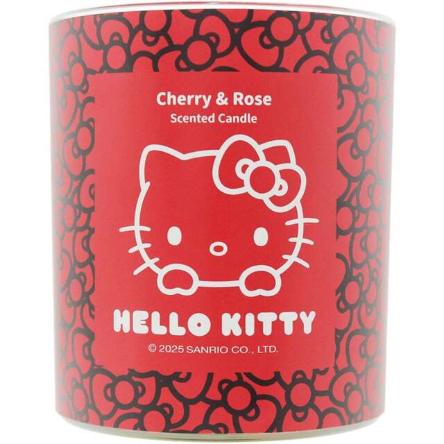 Hello Kitty Original Collection Cherry and Rose Candle 206g - Size: 9.6 x 7 x 7.8cm - Multi - Wilko - image 1