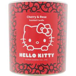 Hello Kitty Original Collection Cherry and Rose Candle 206g - Size: 9.6 x 7 x 7.8cm - Multi - Wilko - thumbnail 1