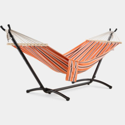 VonHaus Orange Hammock with Metal Frame - Size: 100 x 290 x 90cm - Wilko - thumbnail 3
