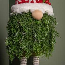 Samuel Alexander Red and White Christmas Tree Standing Gonk with Snowflake Hat 76cm - Size: 76 x 19 x 19cm - Multi - Wilko - thumbnail 5