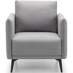 Julian Bowen Rohe Light Grey Armchair - Size: Single - Wilko - thumbnail 4