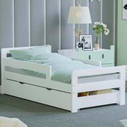 JUNIOR VIDA Taurus White Toddler Bed with Storage - Wilko - thumbnail 1