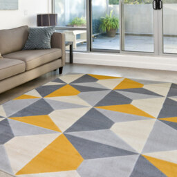 Homemaker Creation Venus Mustard Rug 120 x 170cm - Wilko - thumbnail 3