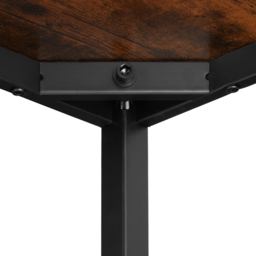 tectake Flint Dark Wood Office Desk - Size: 76.5 x 120 x 59cm - Brown - Wilko - thumbnail 5