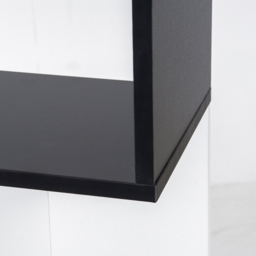 Portland 5 Shelf S Shape Black Bookshelf - Wilko - thumbnail 4