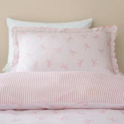 Florence Bows Duvet Cover and Pillowcase Set Pink Single - Wilko - thumbnail 5