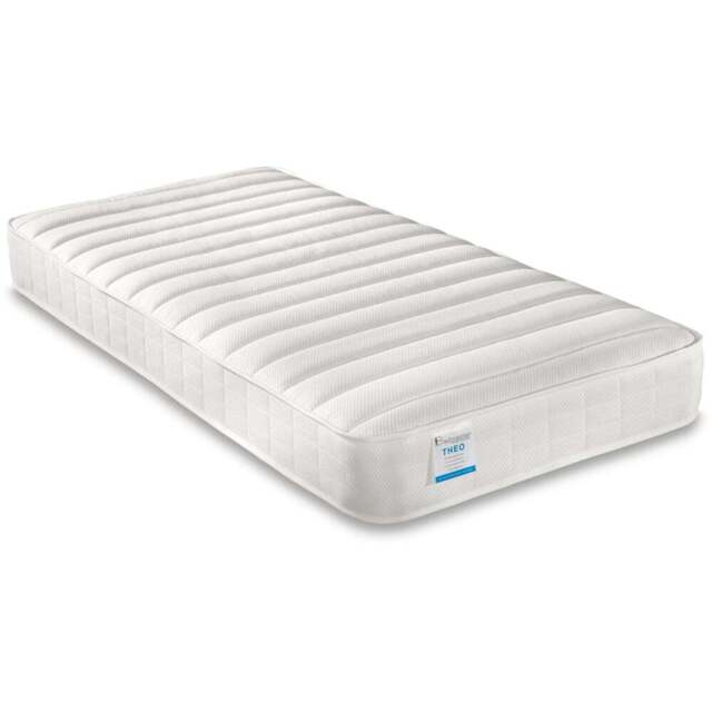 Theo Single Low Profile Pocket Sprung Mattress - White - Bedmaster - Wilko - image 1