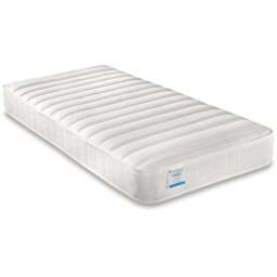 Theo Single Low Profile Pocket Sprung Mattress - White - Bedmaster - Wilko - thumbnail 1