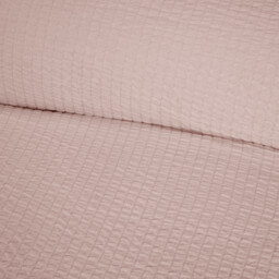 Seersucker Washable Duvet Set Blush Double - Divante - Wilko - thumbnail 3
