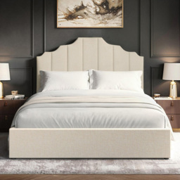 Flair Margot King Size Beige Fabric Ottoman Bed - Cream - Wilko - thumbnail 6