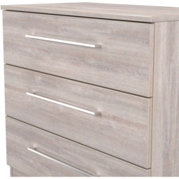 Crowndale Worcester 3 Drawer Grey Oak Chest of Drawers Ready Assembled - Wilko - thumbnail 7