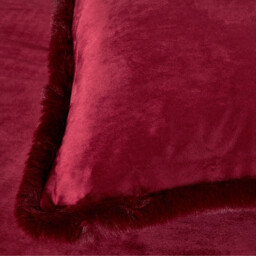 Selena Velvet Duvet Set Mulberry Superking - Size: Super King - Wilko - thumbnail 4