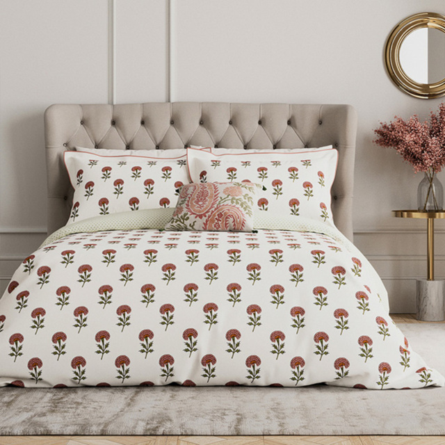 V&A Regal Marigold King Size Rose Duvet Set - Wilko - image 1