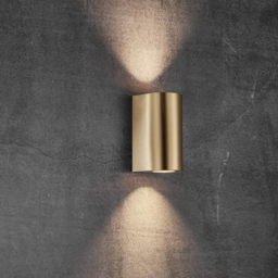 Nordlux Canto Maxi 2 Brass Wall Light - Size: 17 x 8.7 x 17cm - Gold - Wilko - thumbnail 3