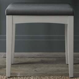Bentley Designs Whitby Soft Grey Fabric Stool - Size: 44 x 47 x 33cm - Wilko - thumbnail 1