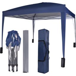 Blue Pop Up Outdoor Canopy Tent with Removable Sidewalls 3 x 3m - MCC - Wilko - thumbnail 4