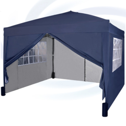 Blue Pop Up Outdoor Canopy Tent with Removable Sidewalls 3 x 3m - MCC - Wilko - thumbnail 3
