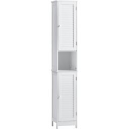 Bath Vida Liano 2 Door White Tall Floor Cabinet - Size: 170 x 32 x 30cm - Wilko - thumbnail 3