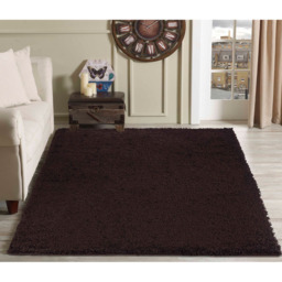 Desire Rugs Oxford Brown Plain Shaggy Runner Rug 60 x 220cm - Wilko - thumbnail 6