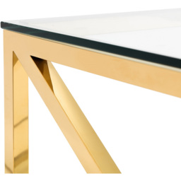 Julian Bowen Miami Gold Coffee Table - Size: 60 x 120 x 45cm - Multi - Wilko - thumbnail 6