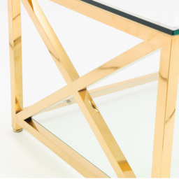 Julian Bowen Miami Gold Coffee Table - Size: 60 x 120 x 45cm - Multi - Wilko - thumbnail 7