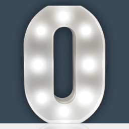 St Helens Battery Operated 3D LED Letter O Light - Size: 14 x 3 x 22cm - White - Wilko - thumbnail 3