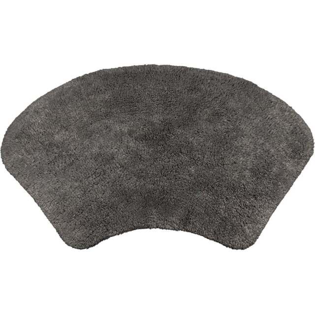 Allure Bath Fashions Charcoal Curved Shower Mat 48 x 80cm - Grey - Wilko - image 1