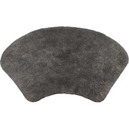 Allure Bath Fashions Charcoal Curved Shower Mat 48 x 80cm - Grey - Wilko