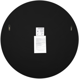 Bevelled Glass Mirror 120 x 120cm - Black - MirrorOutlet - Wilko - thumbnail 5
