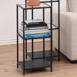 Florence Seaford 2 Shelf Black Metal Bookcase - Furniture To Go - Wilko